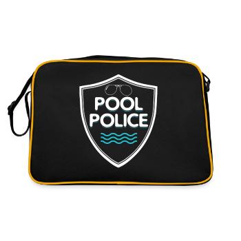 Piscine police maître nageur piscine piscine police - Sac Retro - noir/or - Dos