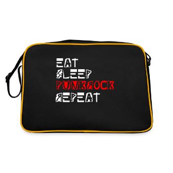 punk rock rocker punk punk - Retro Bag - black/gold - Back