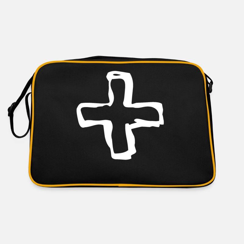 Plus Mathe Bindestrich Retro Tasche