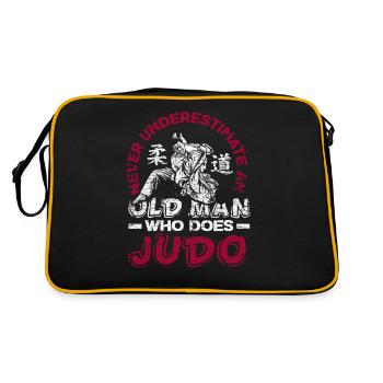 Judo vieil homme - Sac Retro - noir/or - Dos