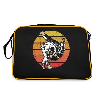 Artiste martial de judo - Sac Retro - noir/or - Dos
