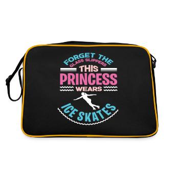 Eiskunstlaufen Schlittschuhe - Retro Tasche - Schwarz/Gold - Hinten