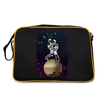 ASTRONAUT LOVE Space Saint Valentin - Sac Retro - noir/or - Dos