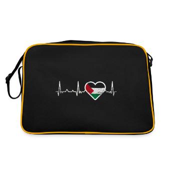 Battement de coeur en Palestine - Sac Retro - noir/or - Dos