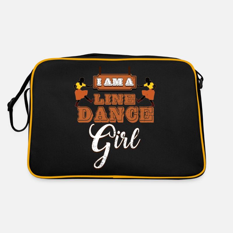 Line dance, line dancing country western Retro Bag