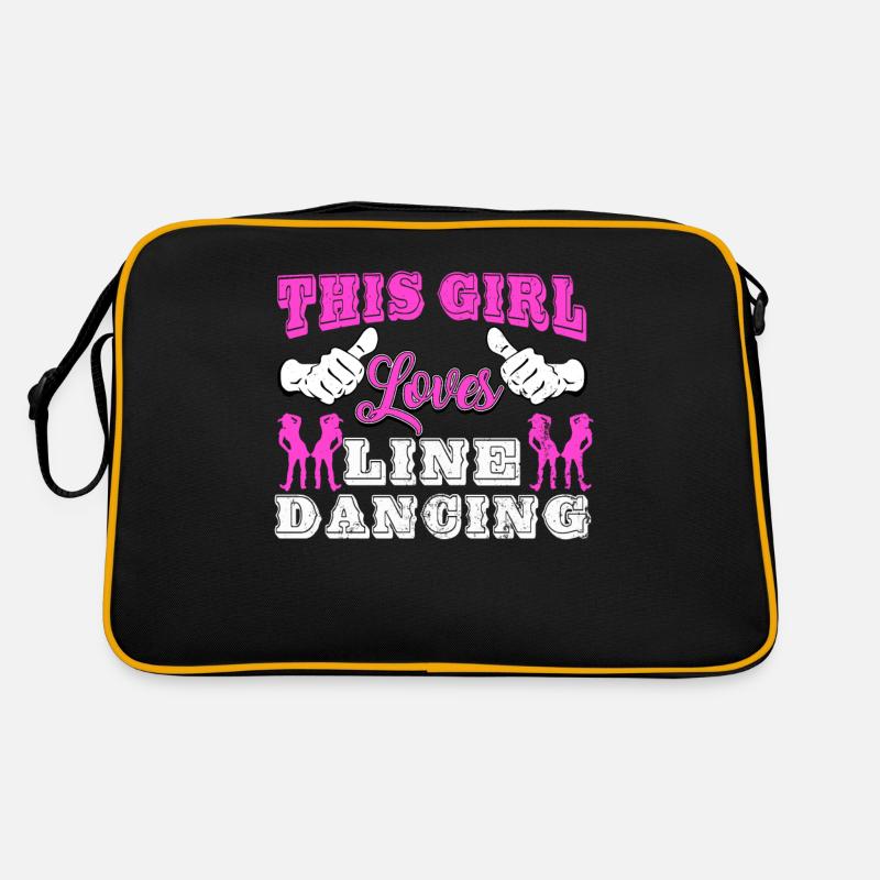 Linedance, Line dance Linedancer - Sac Retro - noir/or
