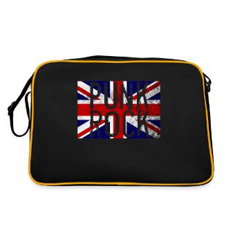 rocker punk rock punker punk - Retro Bag - black/gold - Back