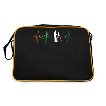 Homosexual Artist - Retro Tasche - Schwarz/Gold - Hinten