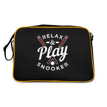 Relax & Play Snooker - Sac Retro - noir/or - Dos