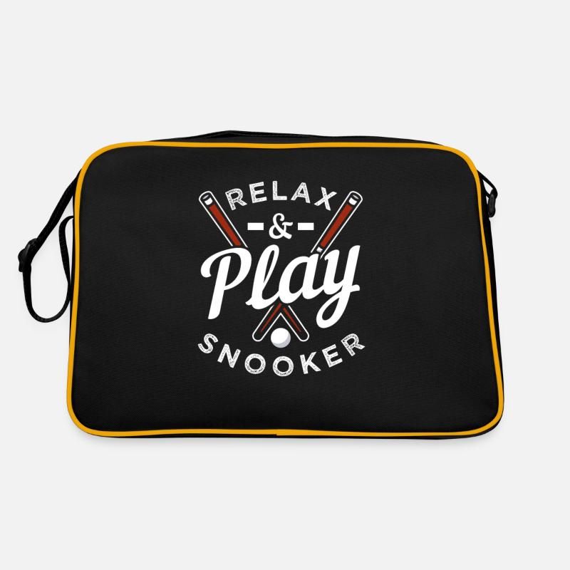 Relax & Play Snooker - Retro Bag - black/gold