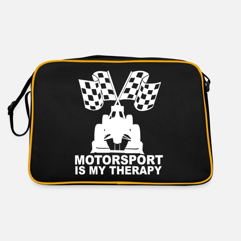 Course de voiture de sport automobile course drapeau course de voiture de sport Sac Retro