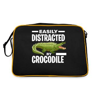 crocodile - Sac Retro - noir/or - Dos