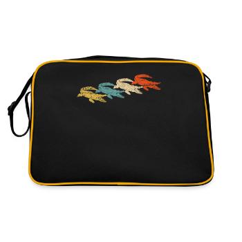 crocodile - Sac Retro - noir/or - Dos
