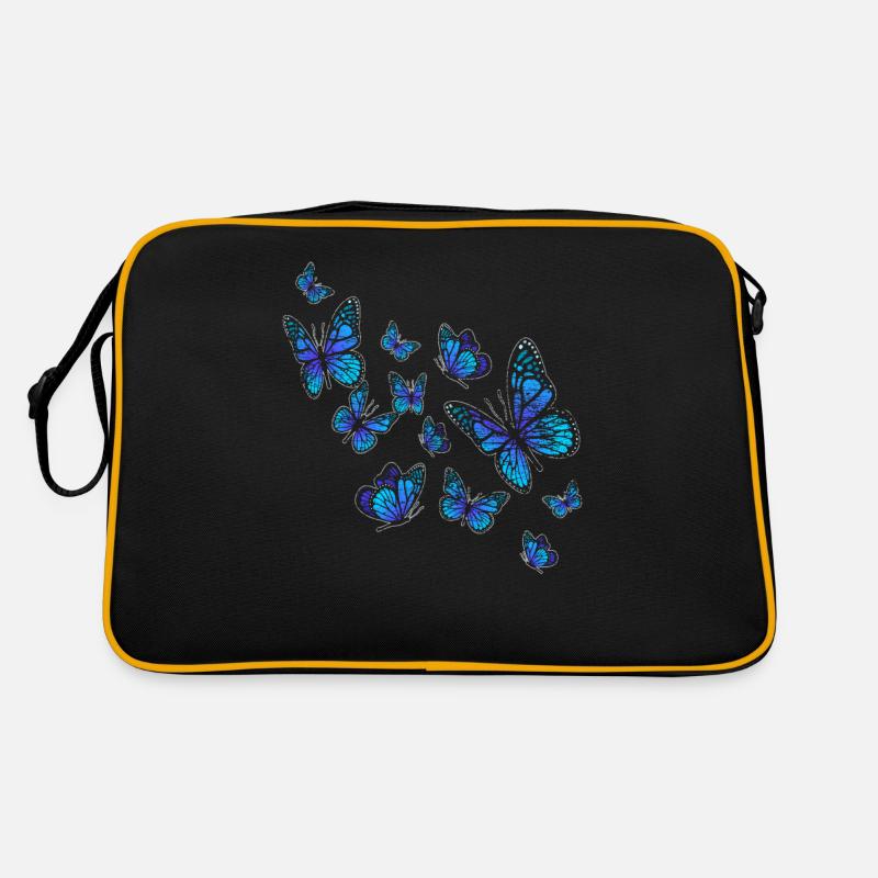butterfly - Retro Bag - black/gold