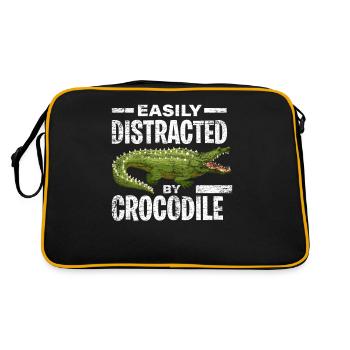 Prédateur de crocodile - Sac Retro - noir/or - Dos
