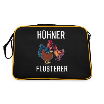 Chickens Whisperer Chicken - Retro Bag - black/gold - Back