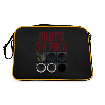 Pilote volant - Sac Retro - noir/or - Dos