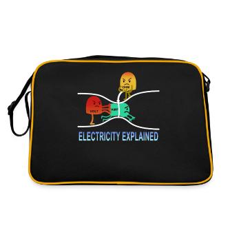 l'électricité a expliqué Elektrik Ohm Volt Gift - Sac Retro - noir/or - Dos