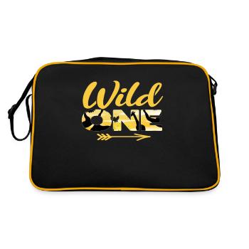 Safari - Retro Tasche - Schwarz/Gold - Hinten