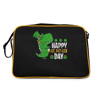 Saint Patricks T-Rex - Sac Retro - noir/or - Dos