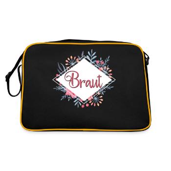 Chemise de groupe de poule mariée mariée - Sac Retro - noir/or - Dos
