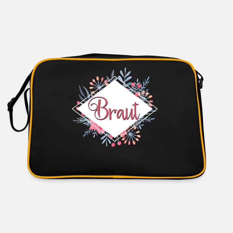 Junggesellinnenabschied Gruppenshirt Bride Braut Retro Tasche