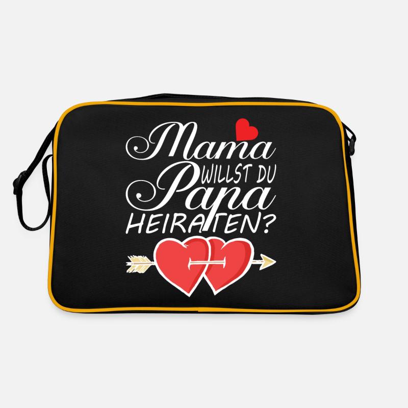 MAMA WILLST DU PAPA HEIRATEN Retro Tasche