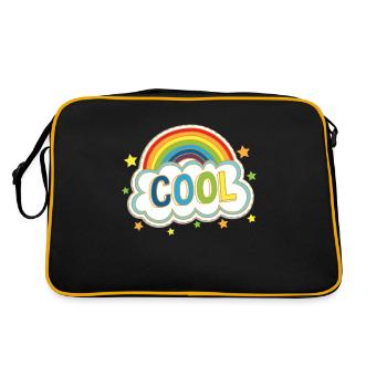 Cool Rainbow Comic Style Comic Book Fan Comic gift - Retro Bag - black/gold - Back
