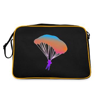 Parachute parachutiste cadeau parachute - Sac Retro - noir/or - Dos