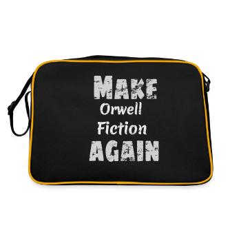 Orwell Fiction Again - Sac Retro - noir/or - Dos