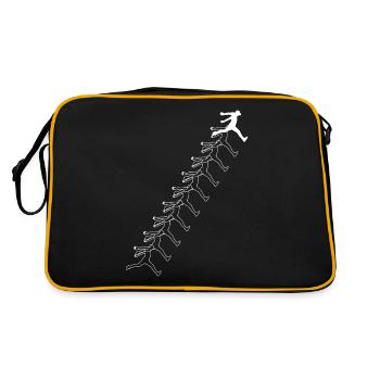 Parkour Sport Freerunning series - Retro Bag - black/gold - Back