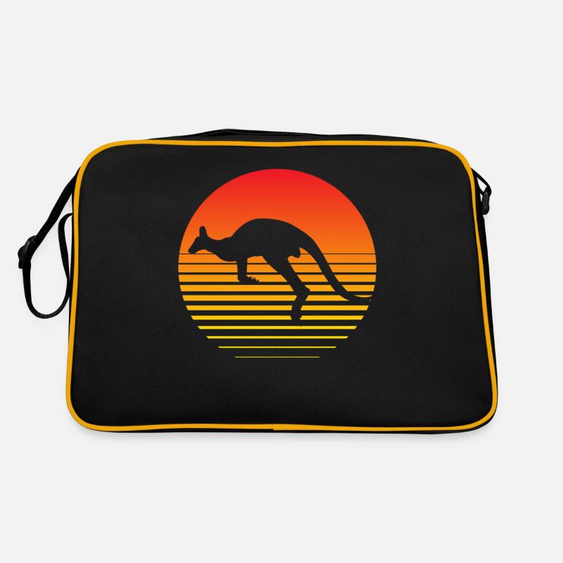 Kangaroo animal Retro Bag