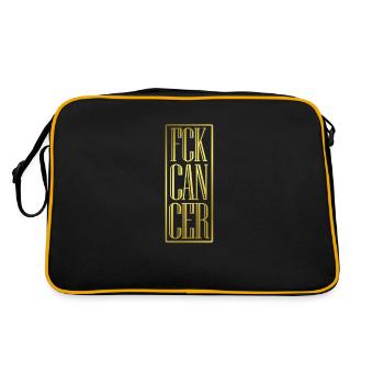 Cancer Cancer du sein cadeau Cancer cadeau - Sac Retro - noir/or - Dos