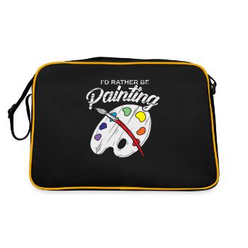Artiste peintre brosses cadeau palette mixte - Sac Retro - noir/or - Dos