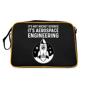 Luft- und Raumfahrttechnik - Retro Tasche - Schwarz/Gold - Hinten
