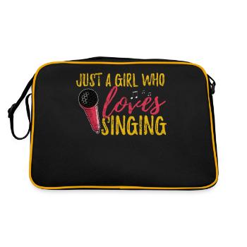 singing - Retro Bag - black/gold - Back