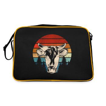 MUHVIEHSTAR MUHVIEHSTAR MUHVIEHSTAR - Retro Tasche - Schwarz/Gold - Hinten
