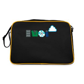 Programmer code informatics software developer - Retro Bag - black/gold - Back