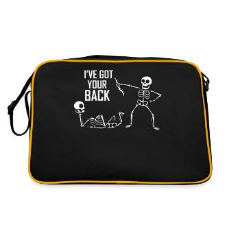 Got Your Back Spine Skeleton Back Gift - Sac Retro - noir/or - Dos