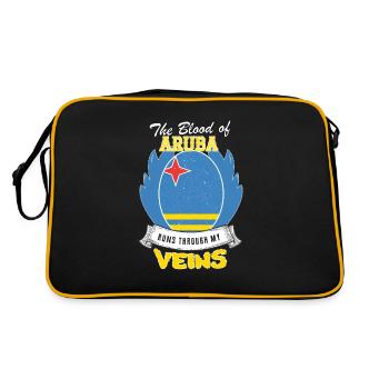Le sang d'Aruba coule dans mes veines - Sac Retro - noir/or - Dos