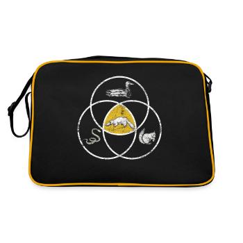 Ornithorynque Australie - Sac Retro - noir/or - Dos