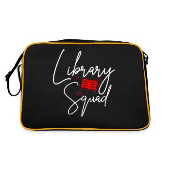 Équipe de bibliothèques - Sac Retro - noir/or - Dos