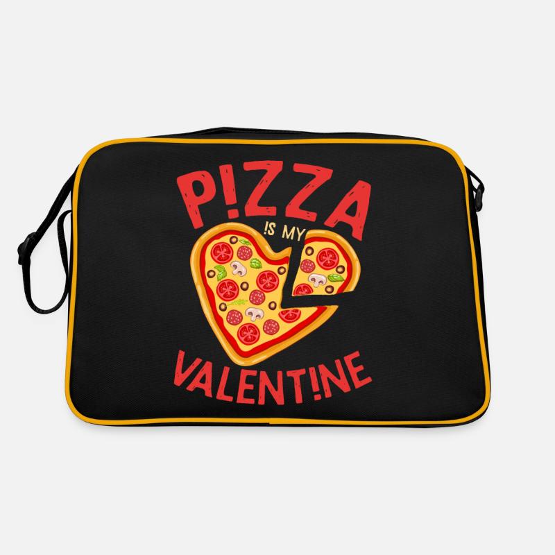 la pizza est ma conception d'impression de valentine Sac Retro