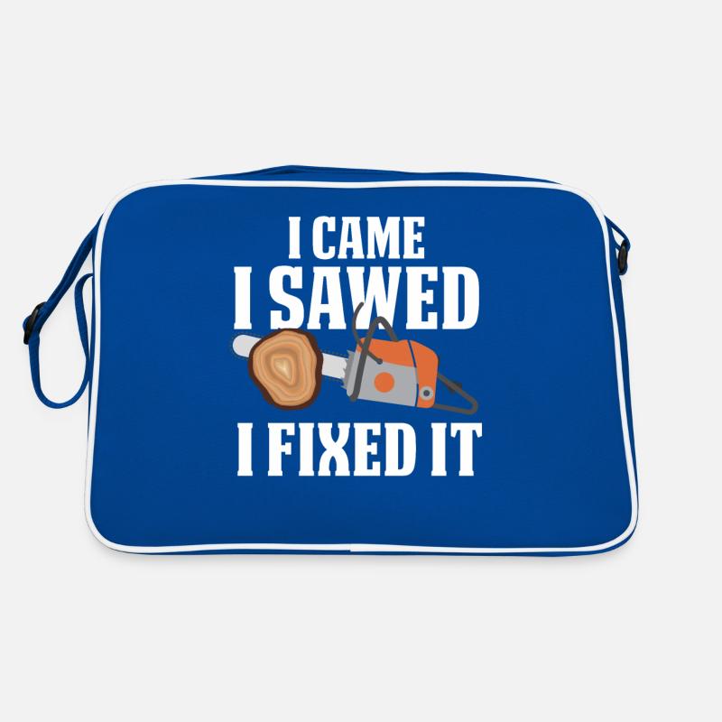 Carpenter forest worker woodworker carpenter Retro Bag