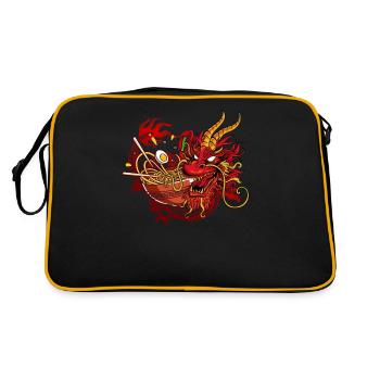 Ramen dragon japan - Retro Bag - black/gold - Back
