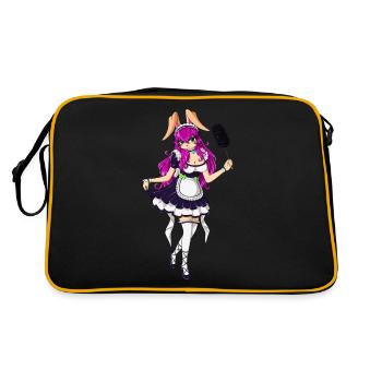 Femme de ménage française Cosplay Costume Ageplay - Sac Retro - noir/or - Dos