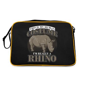 rhino - Retro Bag - black/gold - Back