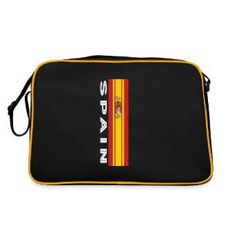 espagne Couleur du pays en bandes - Sac Retro - noir/or - Dos