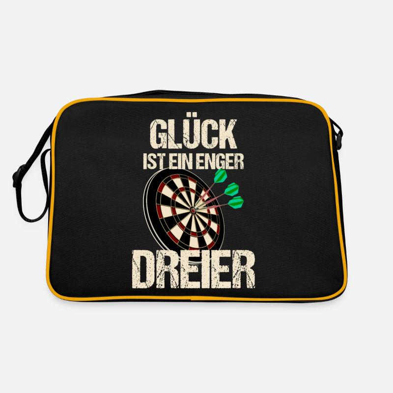 Funny luck is a tight three dart saying Retro Bag
