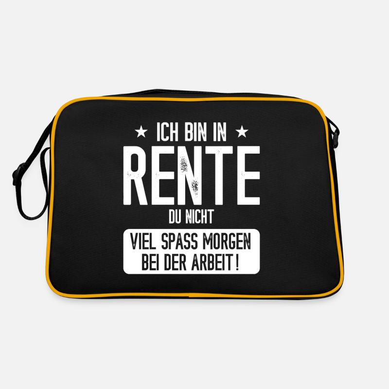 Ich bin jetzt im Ruhestand Retro Tasche